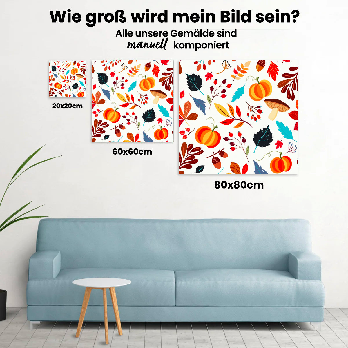 Herbstliche Atmosphäre - Malen nach Zahlen