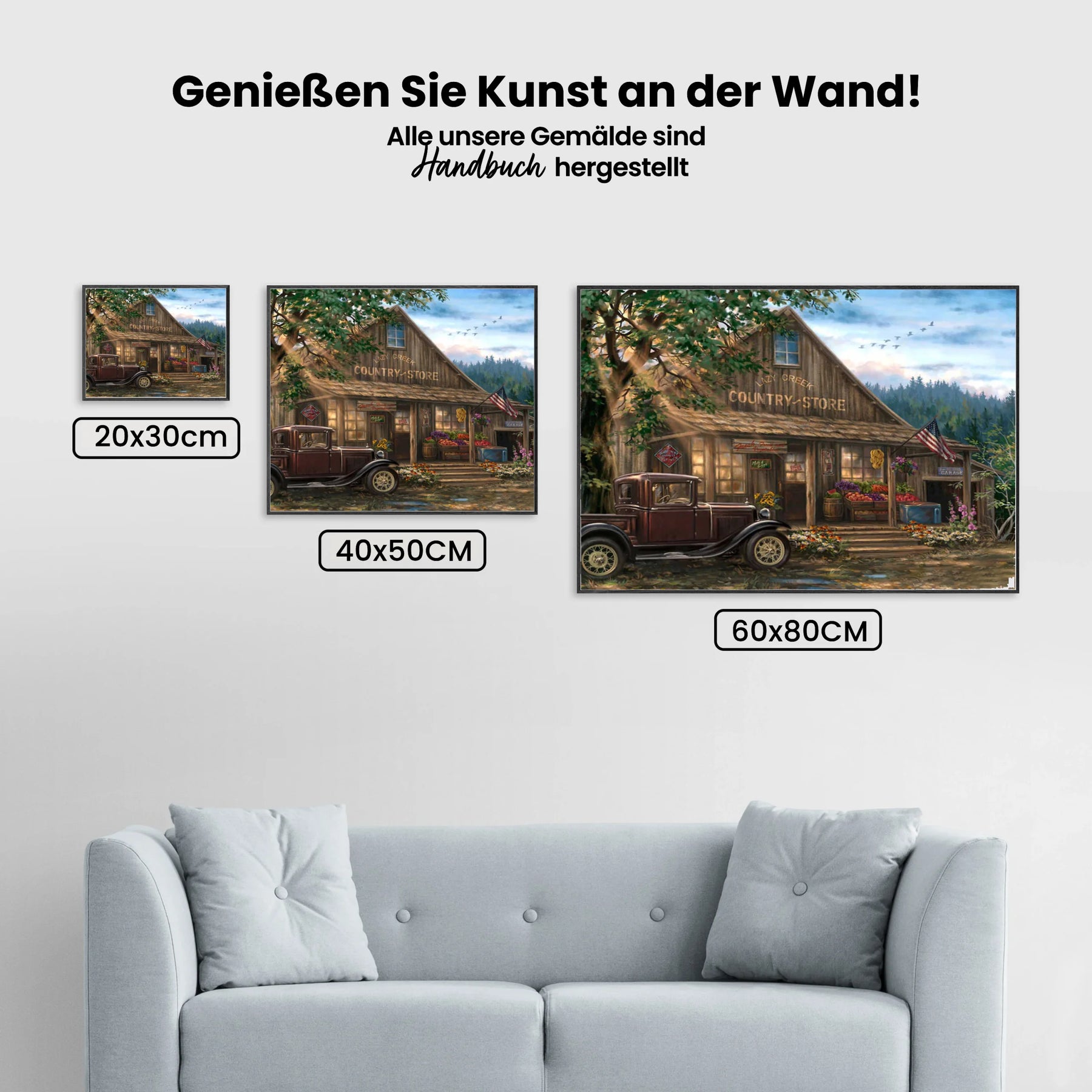 Hütte Im Wald - Malen nach Zahlen