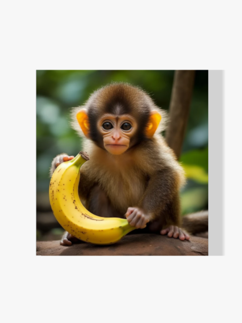 Junger Affe - Malen nach Zahlen