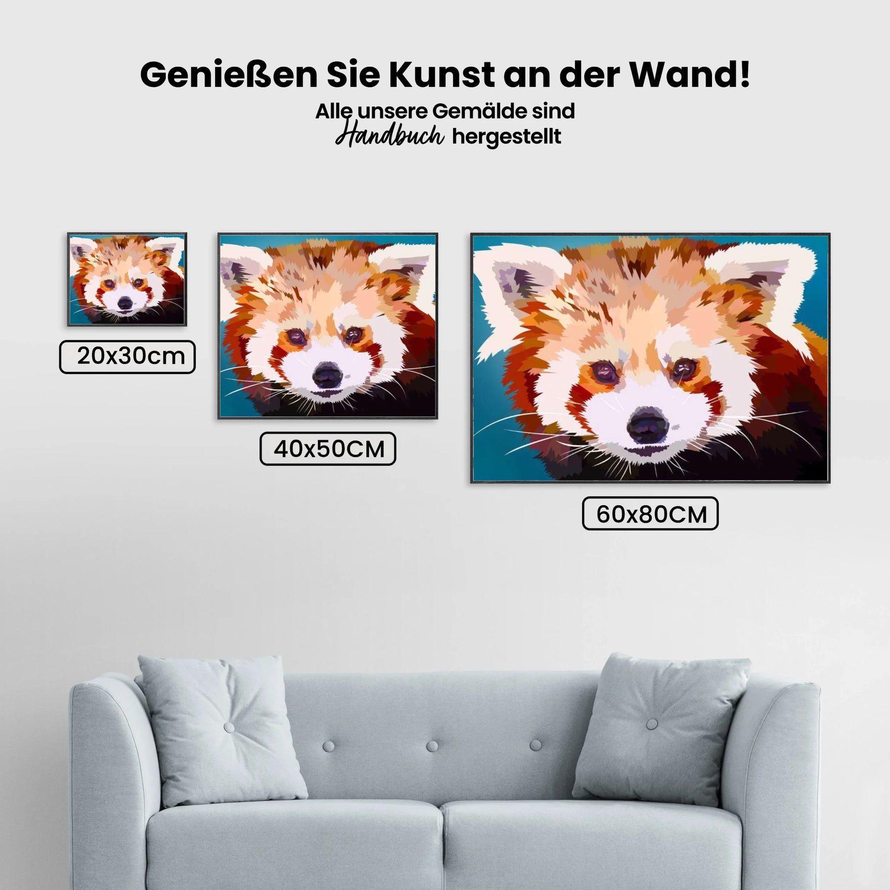 Kleiner Panda - Malen nach Zahlen