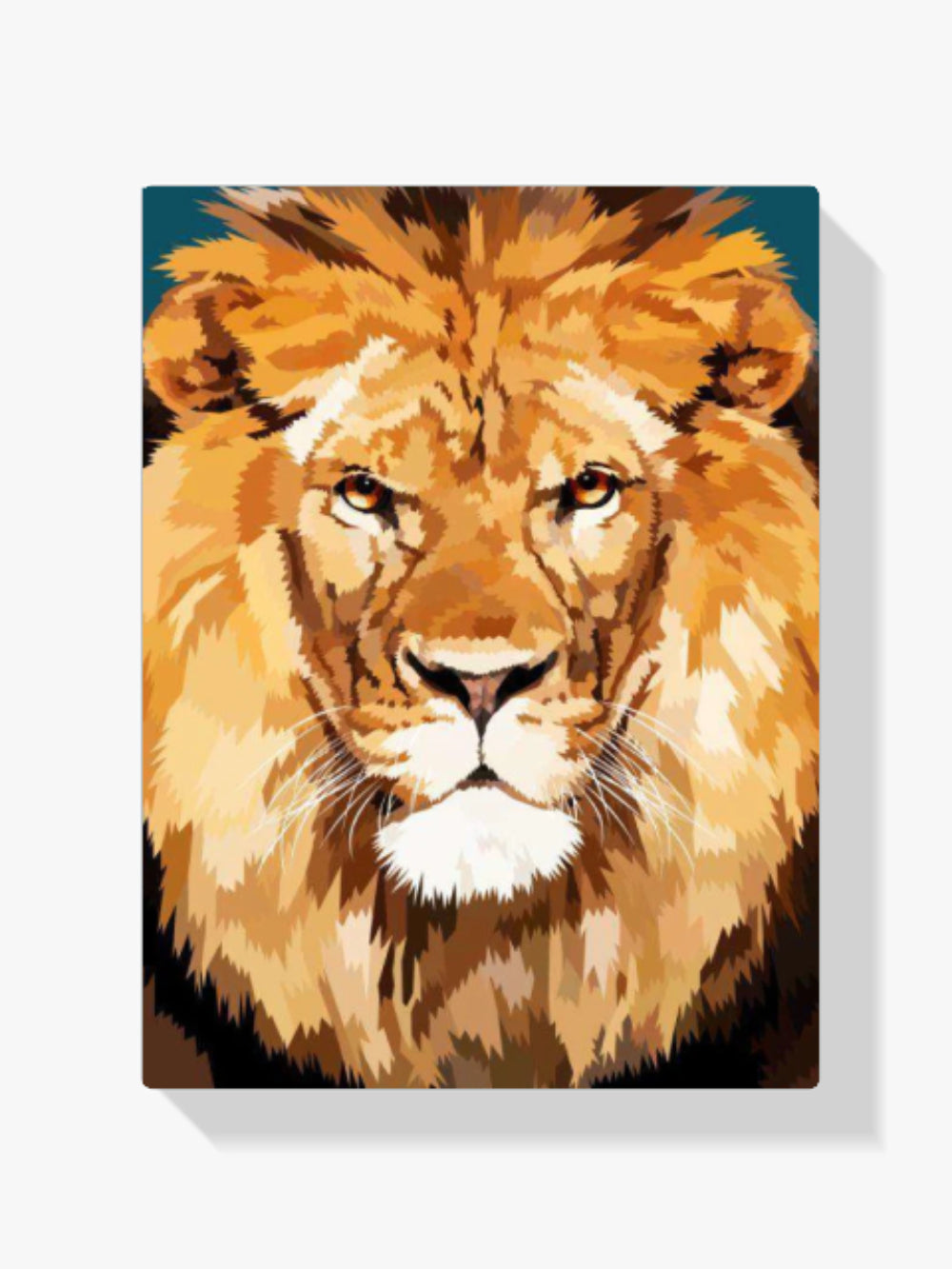 König des Dschungels - Malen nach Zahlen