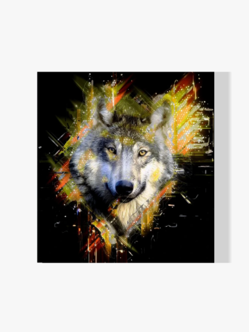 Kunstige Wolf - Malen nach Zahlen