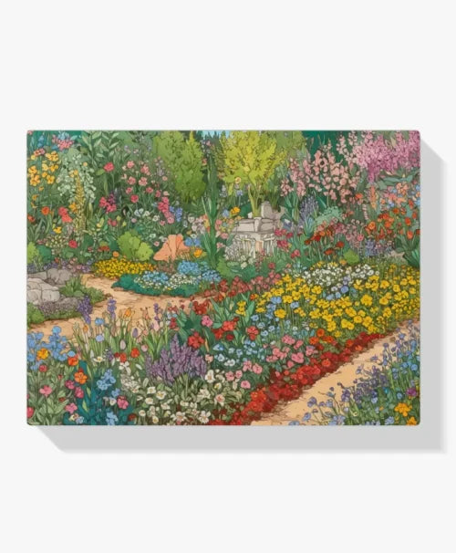 Dipingi con i numeri - Giardino fiorito vivente