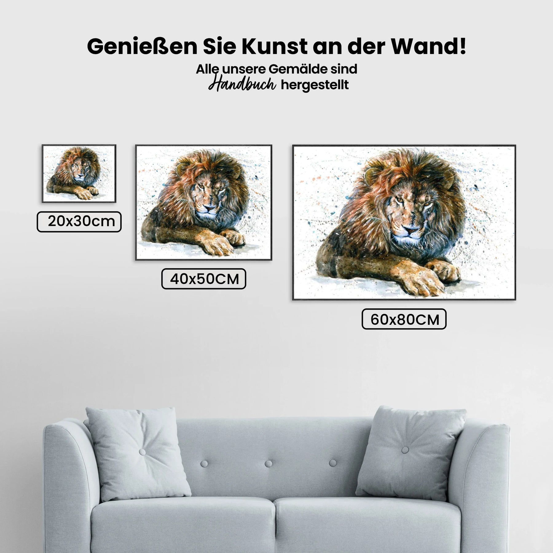 Löwe - Malen nach Zahlen