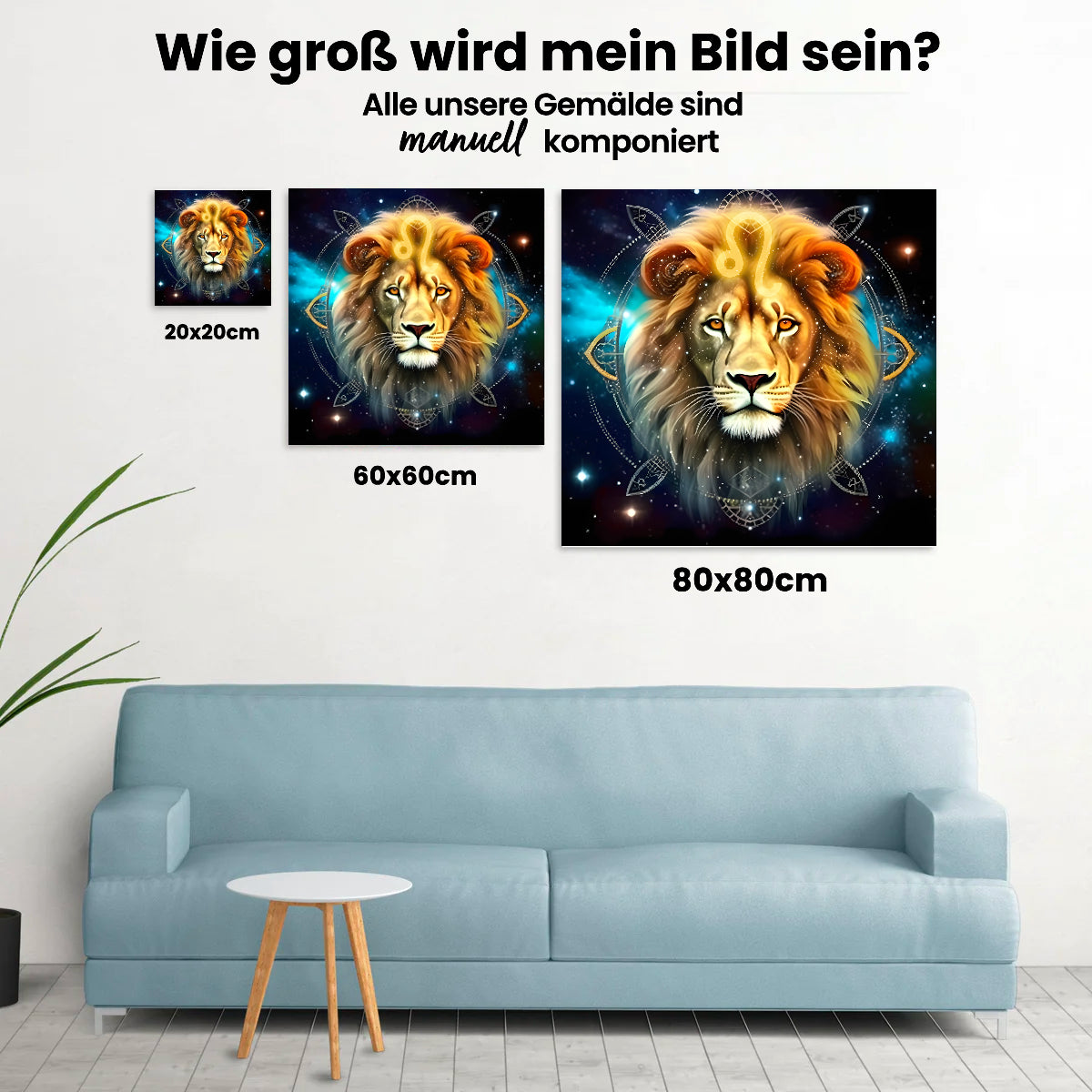 Mächtiger Löwe - Malen nach Zahlen