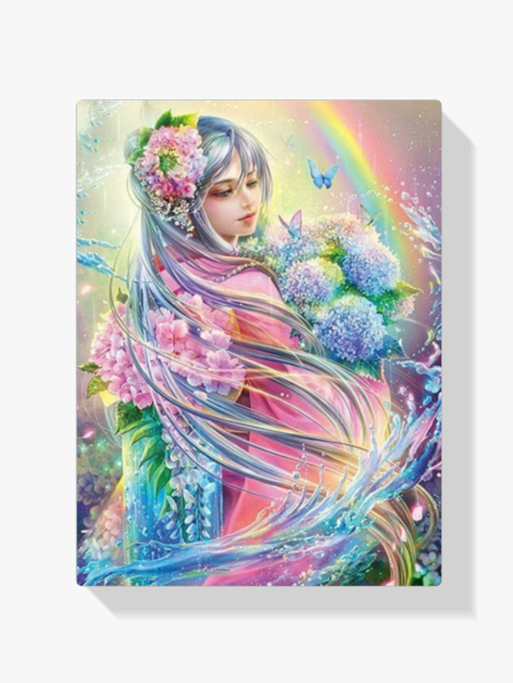 Mädchen in Traumwelt - Malen nach Zahlen