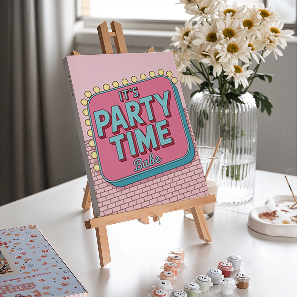 Dipingi con i numeri - 6 mini dipinti | Set Think Pink