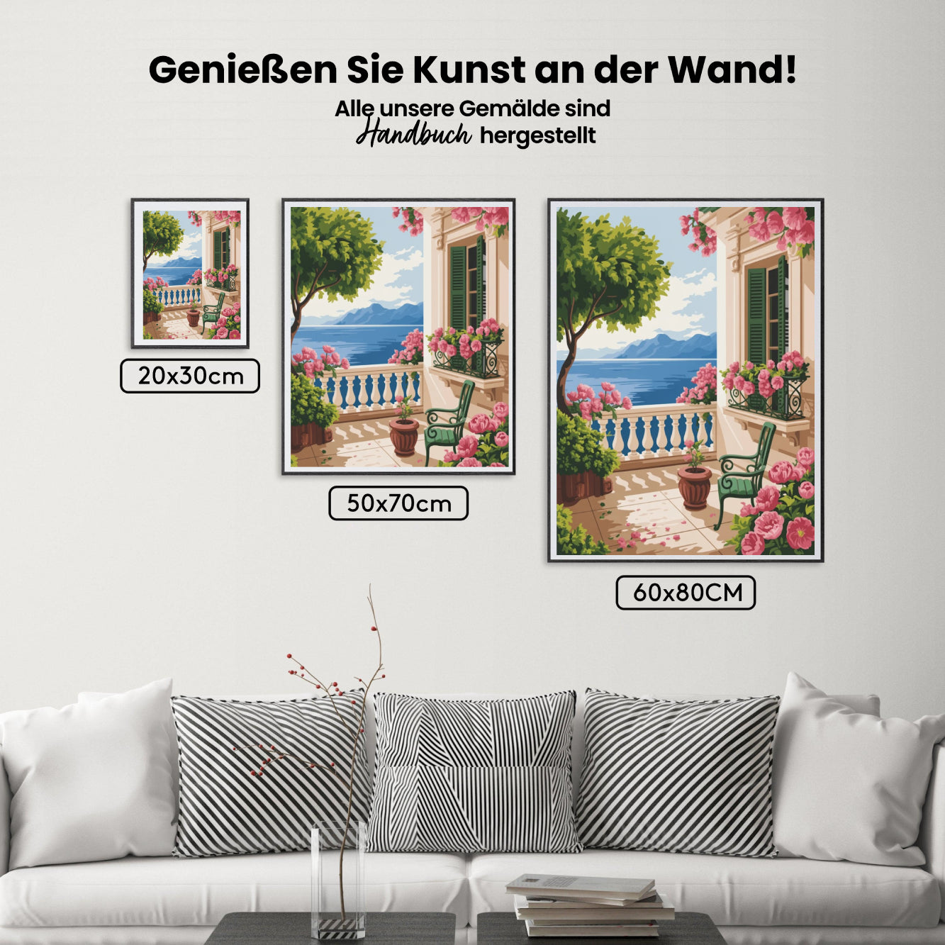 Dipingere con i numeri - Balcone fiorito
