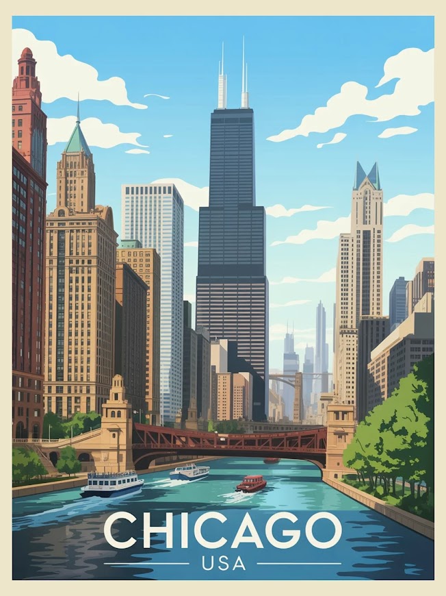 Dipingere con i numeri - Chicago, USA
