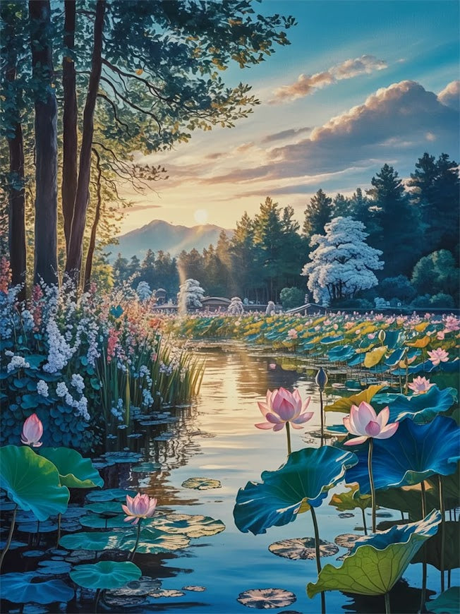 Dipingere con i numeri - Il Risveglio dello Stagno dei Lotus