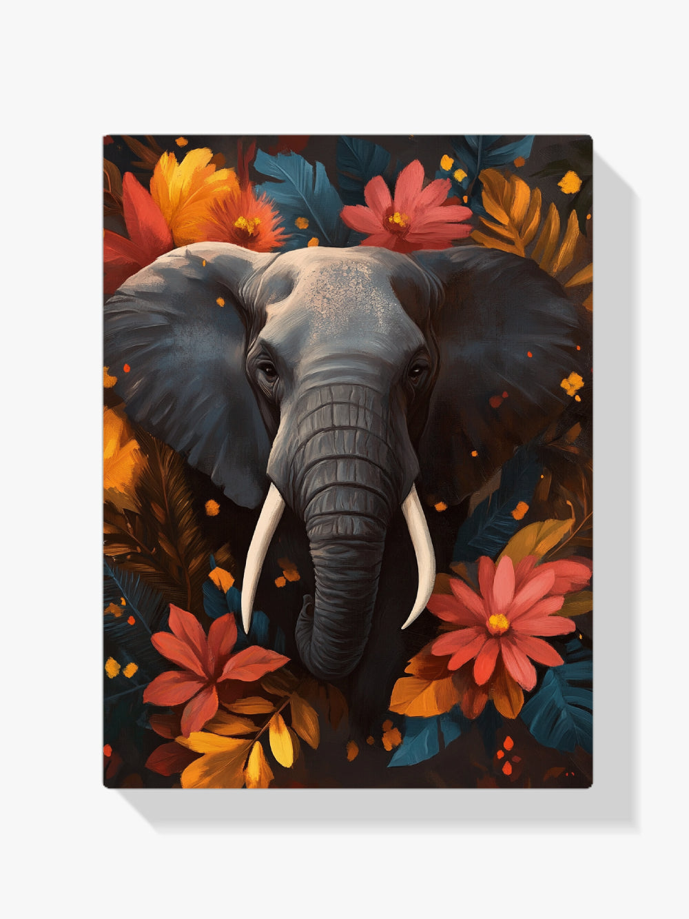 Dipingi con i numeri - Fiori di elefante