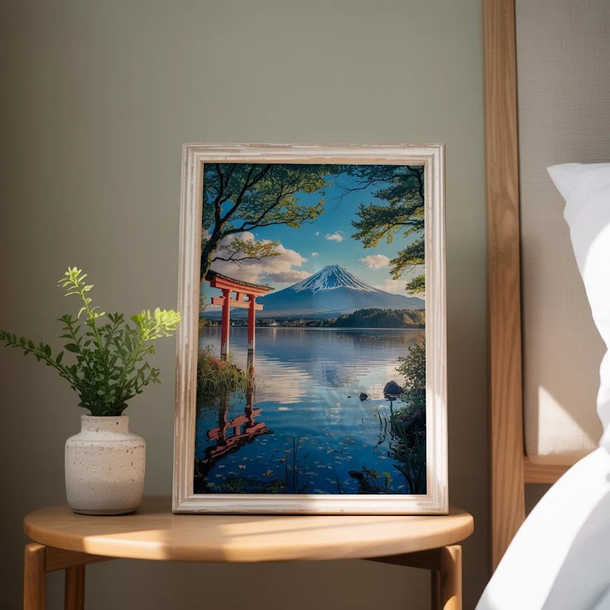 dipingere con i numeri - Sussurro del Monte Fuji