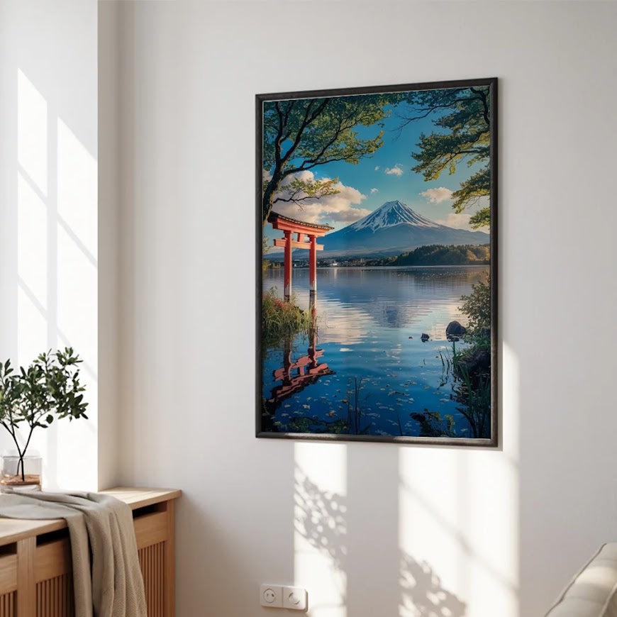 dipingere con i numeri - Sussurro del Monte Fuji