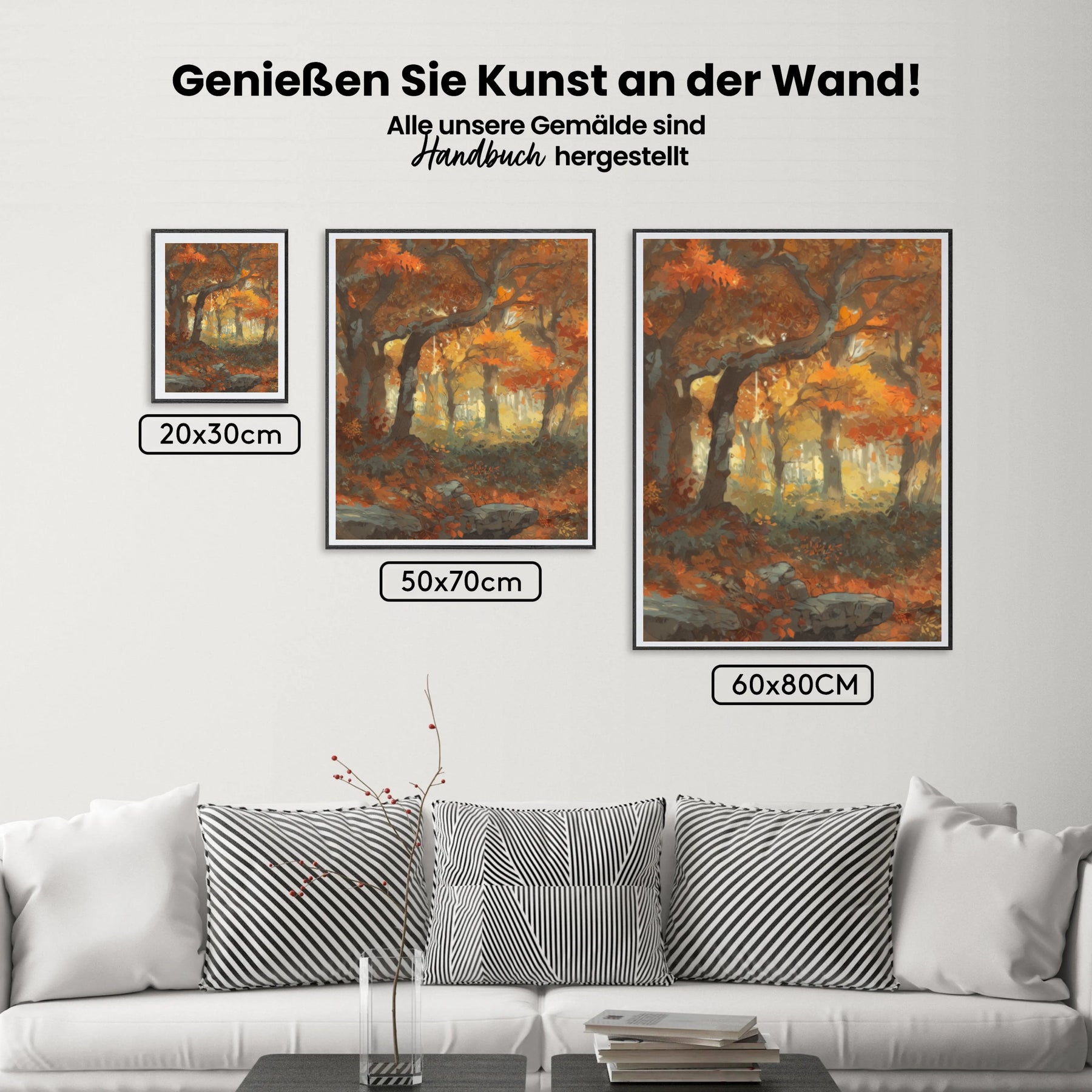 Dipingi con i numeri - Foresta autunnale luminosa