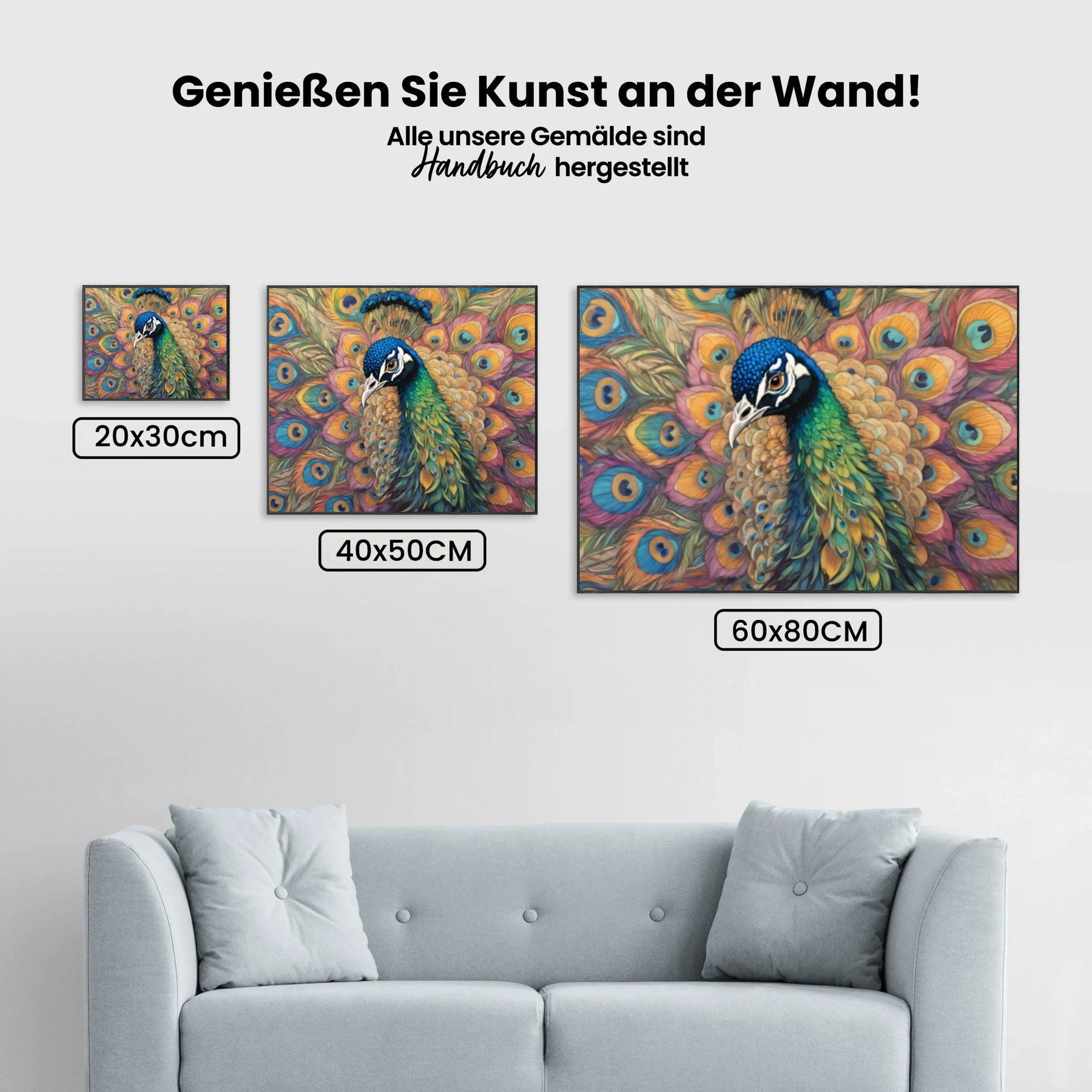 Dipingi con i numeri - Living Peacock