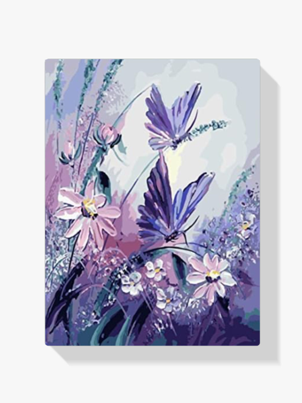Dipingere con i numeri - farfalle viola
