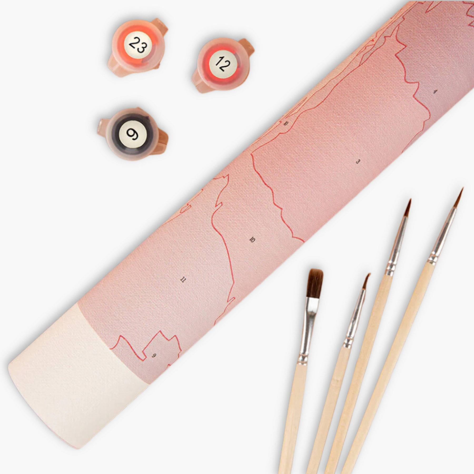 dipingere con i numeri kit primo piano 2
