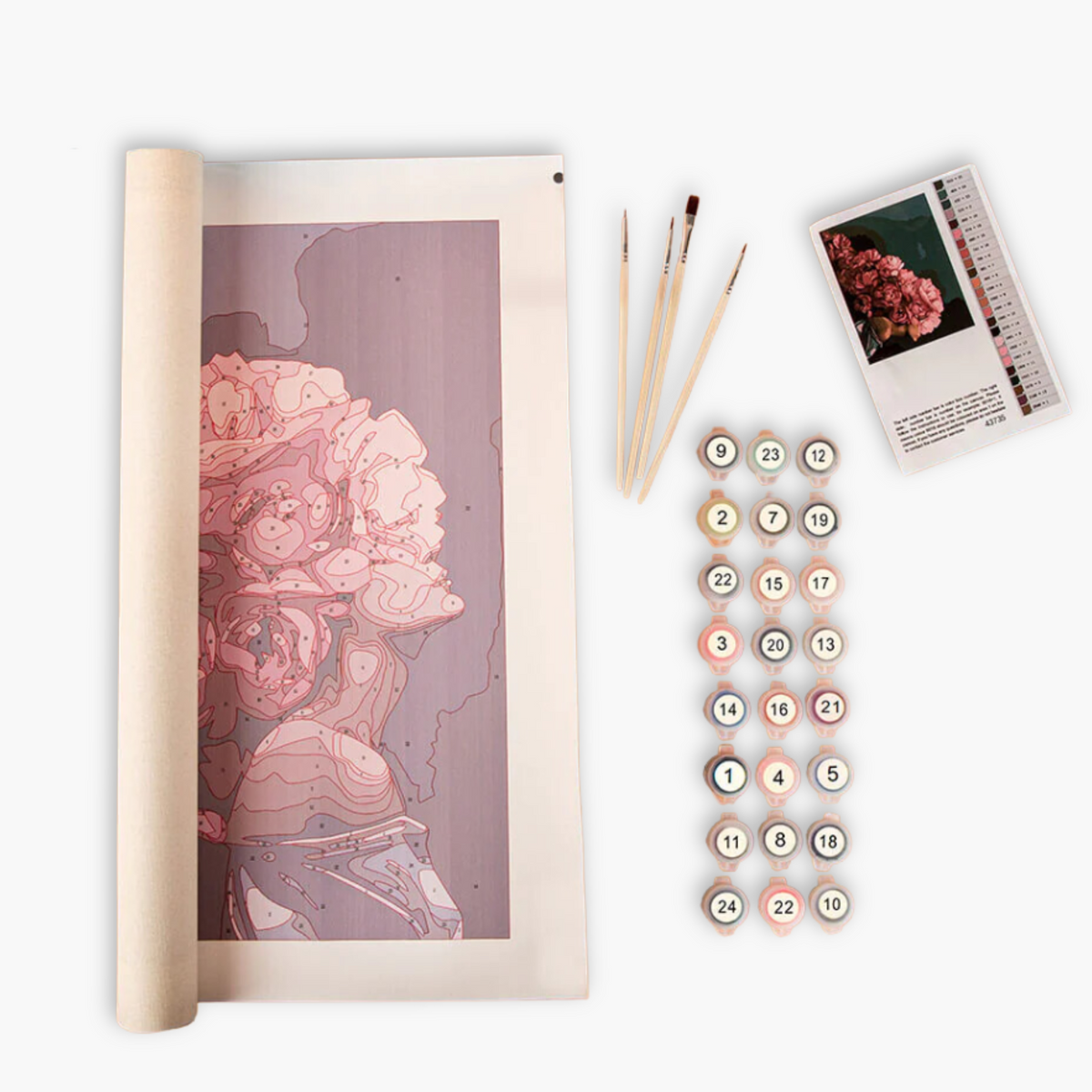 dipingere con i numeri kit in primo piano