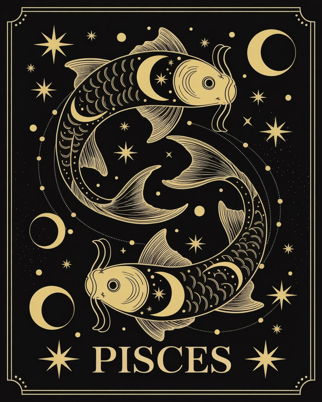 Dipingere con i numeri - Segni zodiacali - Pesci