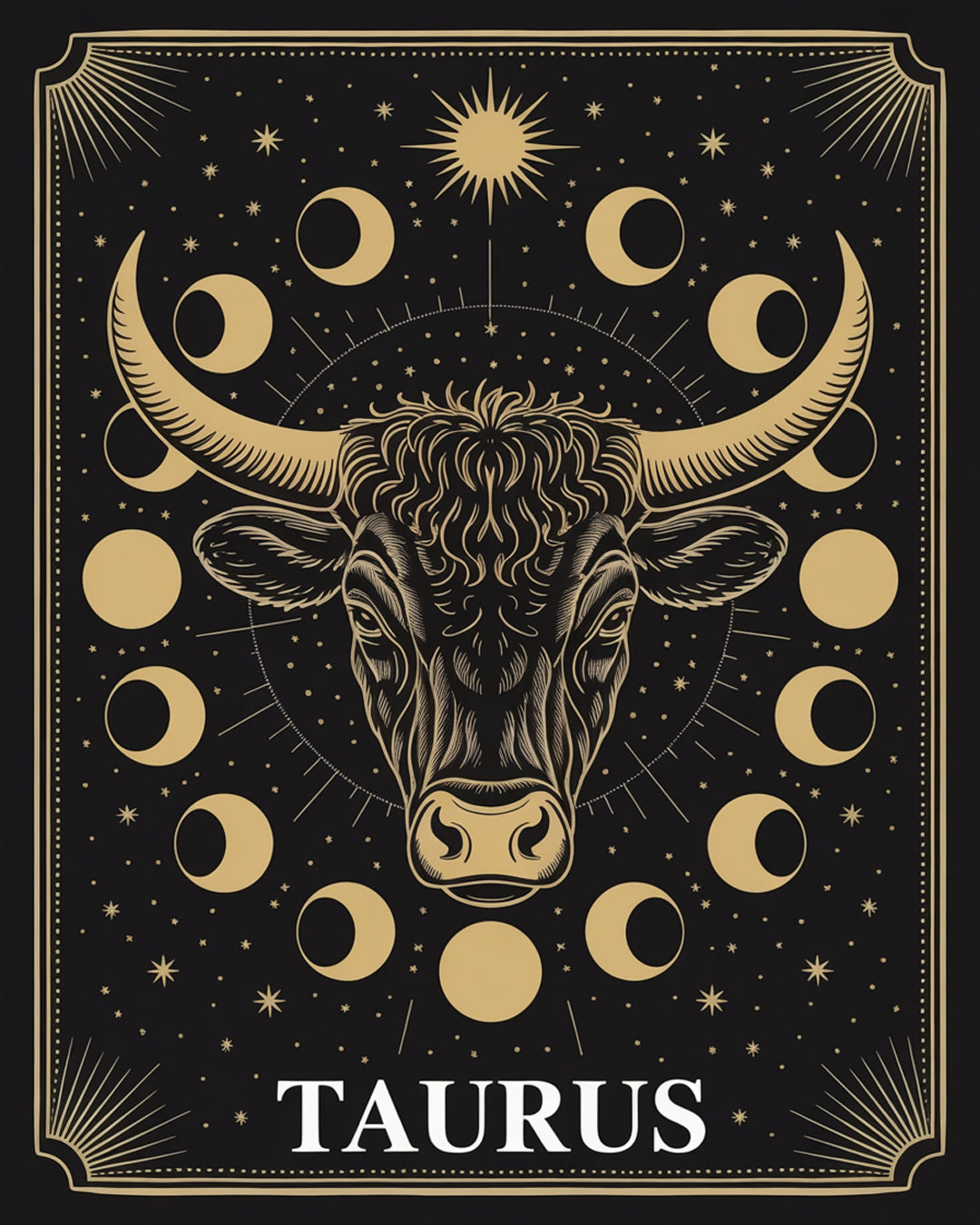 dipingere con i numeri - segni zodiacali - toro