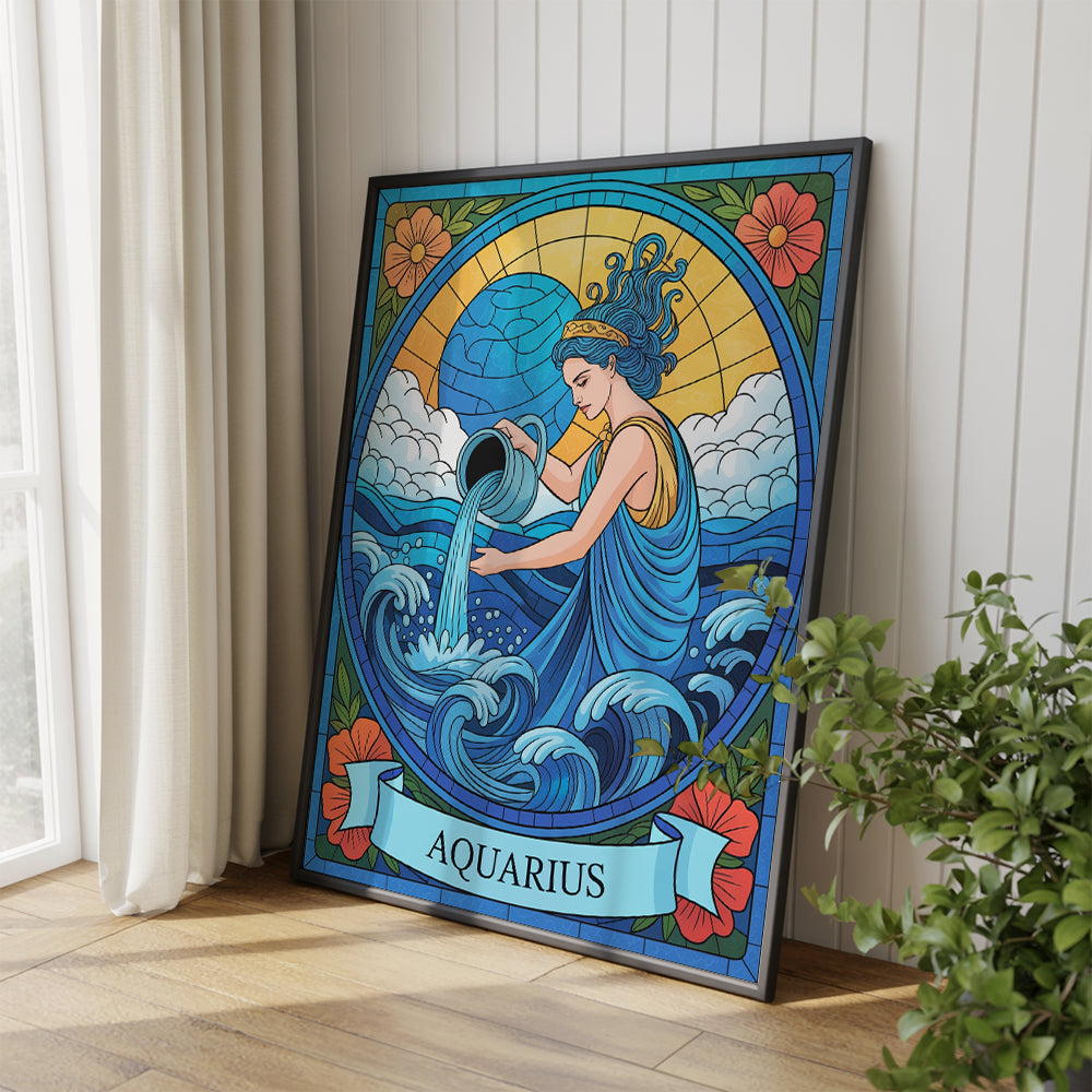 Dipingi con i numeri - Segno zodiacale - Acquario