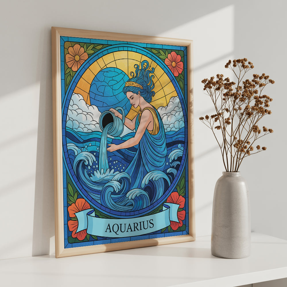 Dipingi con i numeri - Segno zodiacale - Acquario