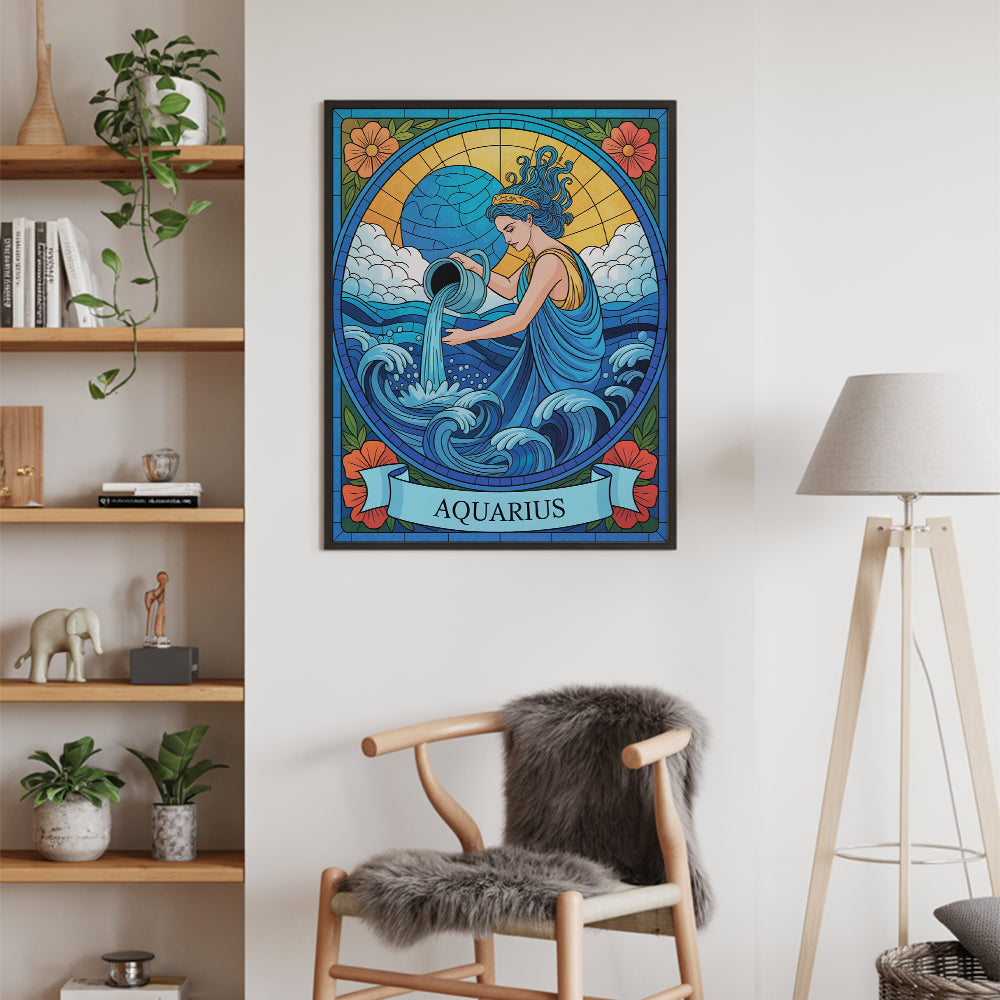 Dipingi con i numeri - Segno zodiacale - Acquario