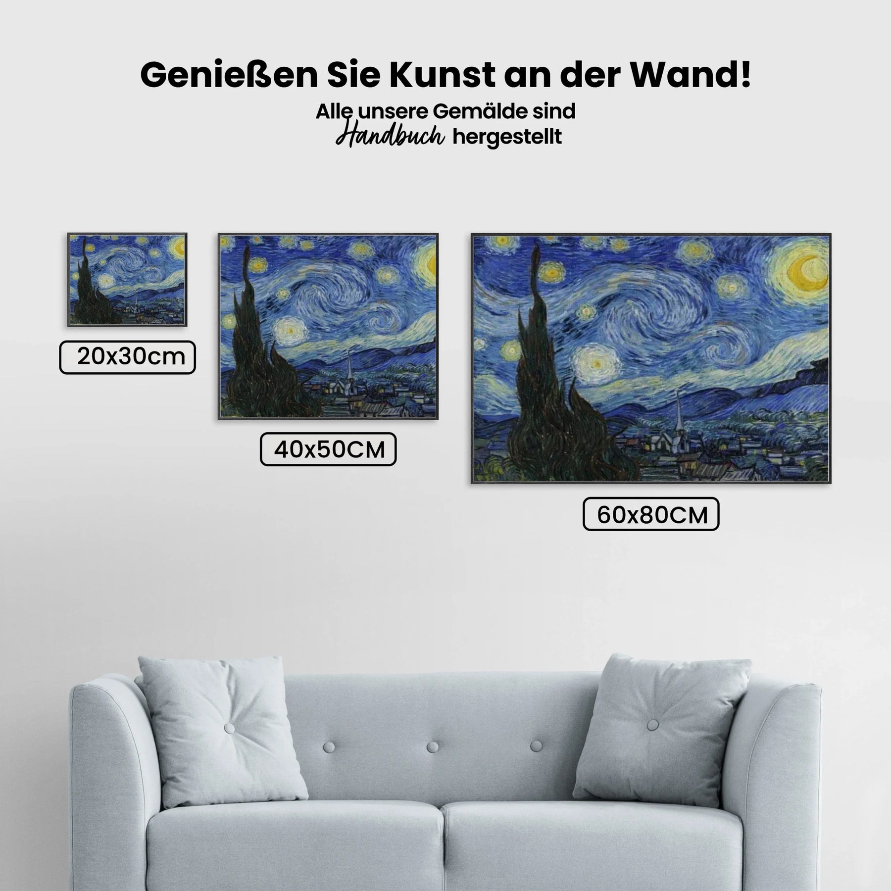 Dipingi con i numeri - Notte stellata di Van Gogh
