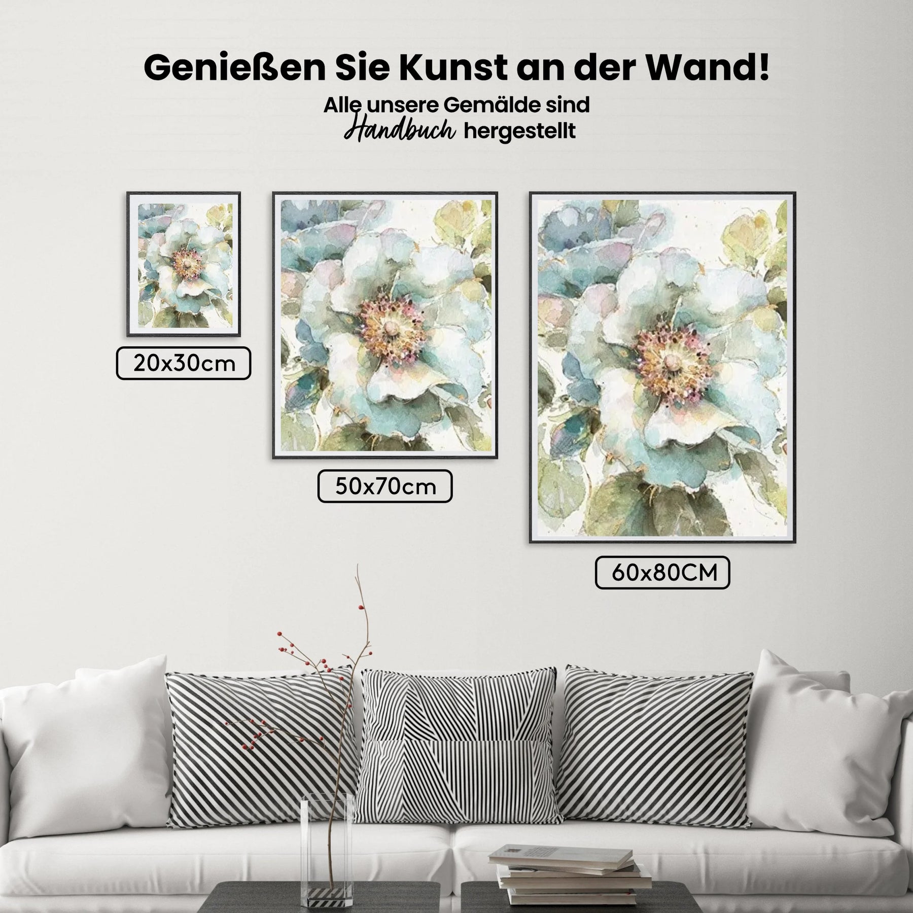 Malen nach Zahlen – Abstrakte Blumen
