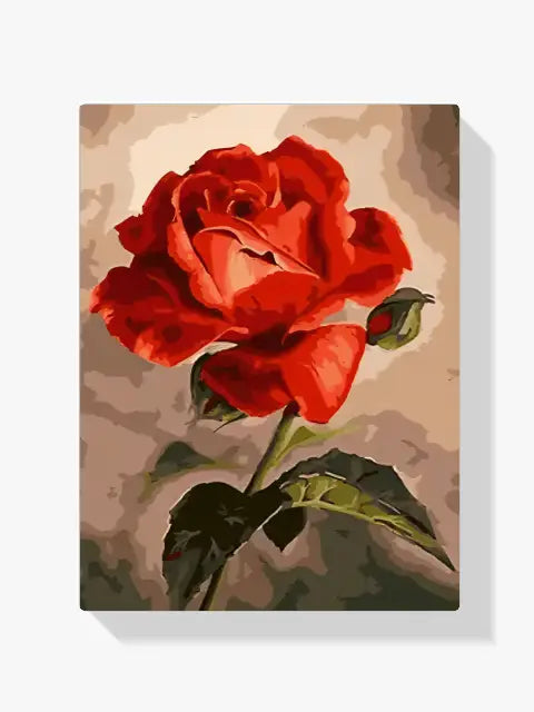 dipingere con i numeri - Rosa astratta