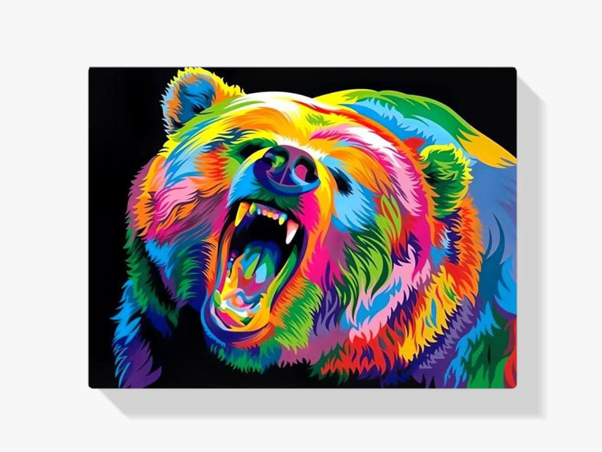 dipingere con i numeri - orso