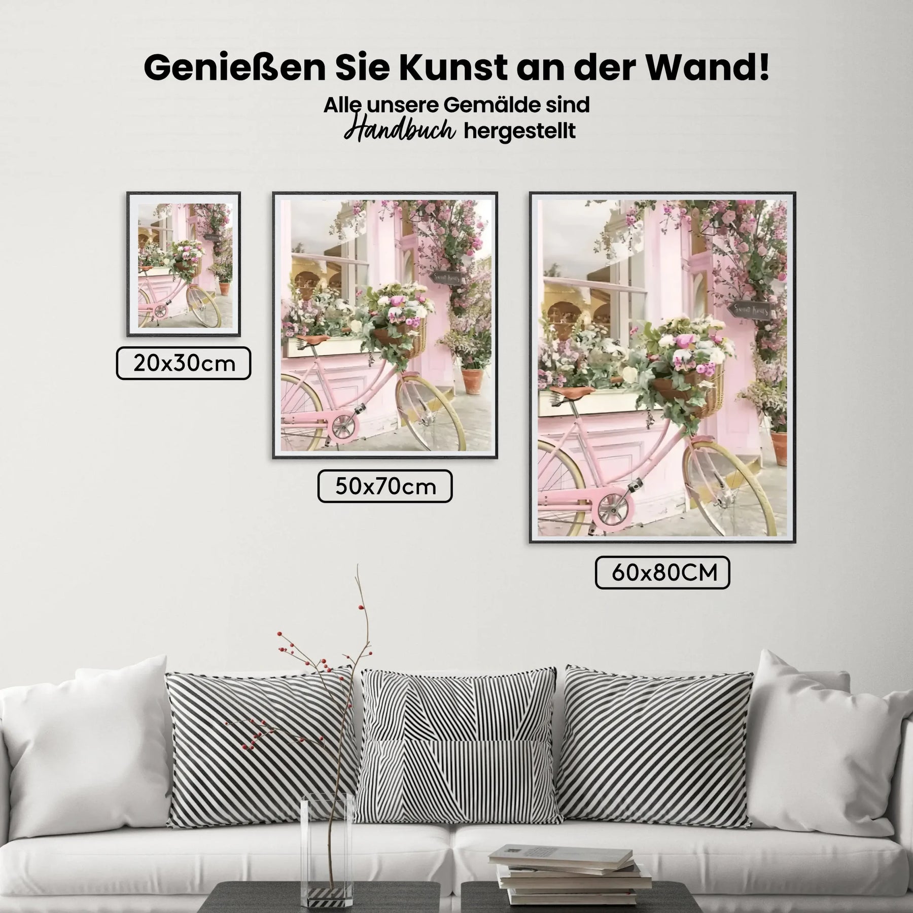 dipingere con i numeri – fiori sulla bicicletta