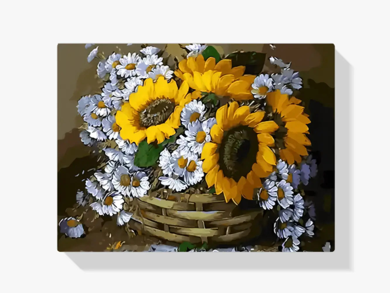 dipingere con i numeri – fiori in un cesto