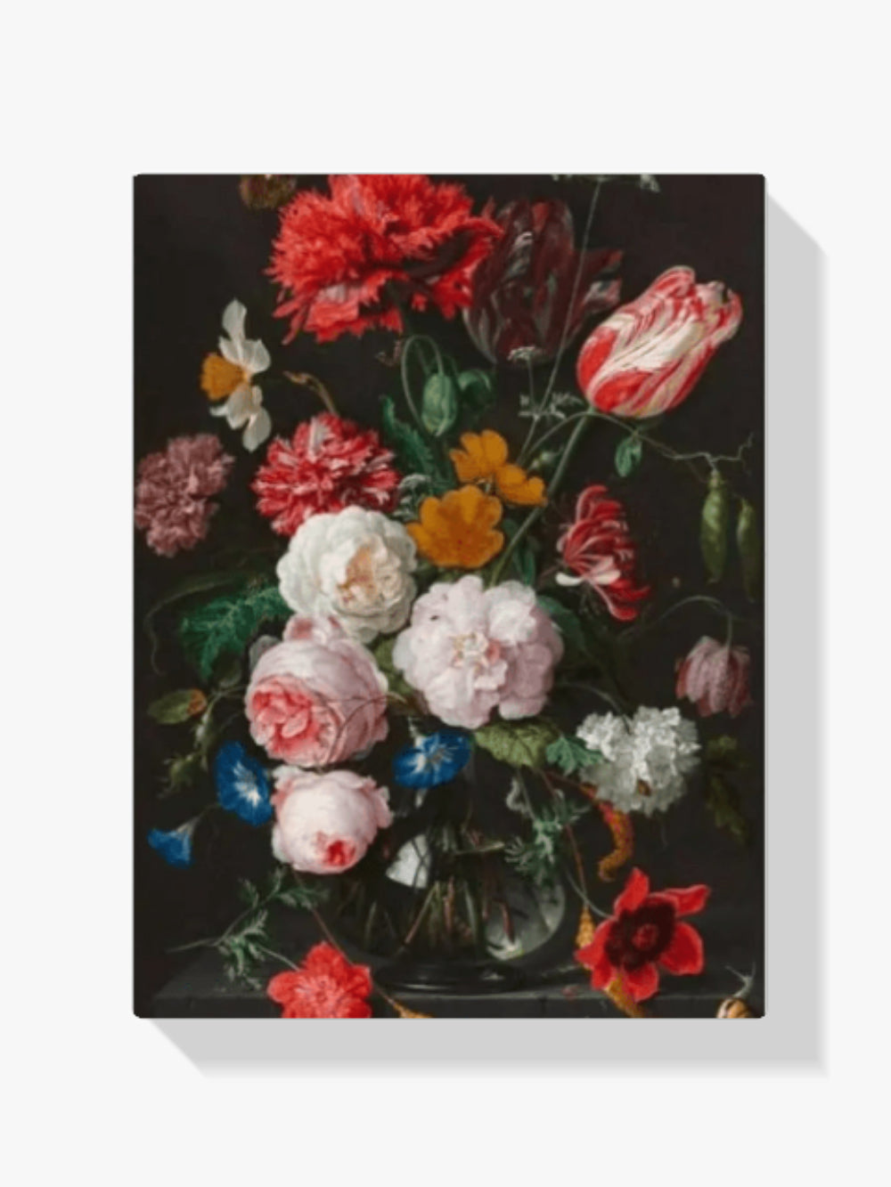 dipingere con i numeri - fiori in vaso blu