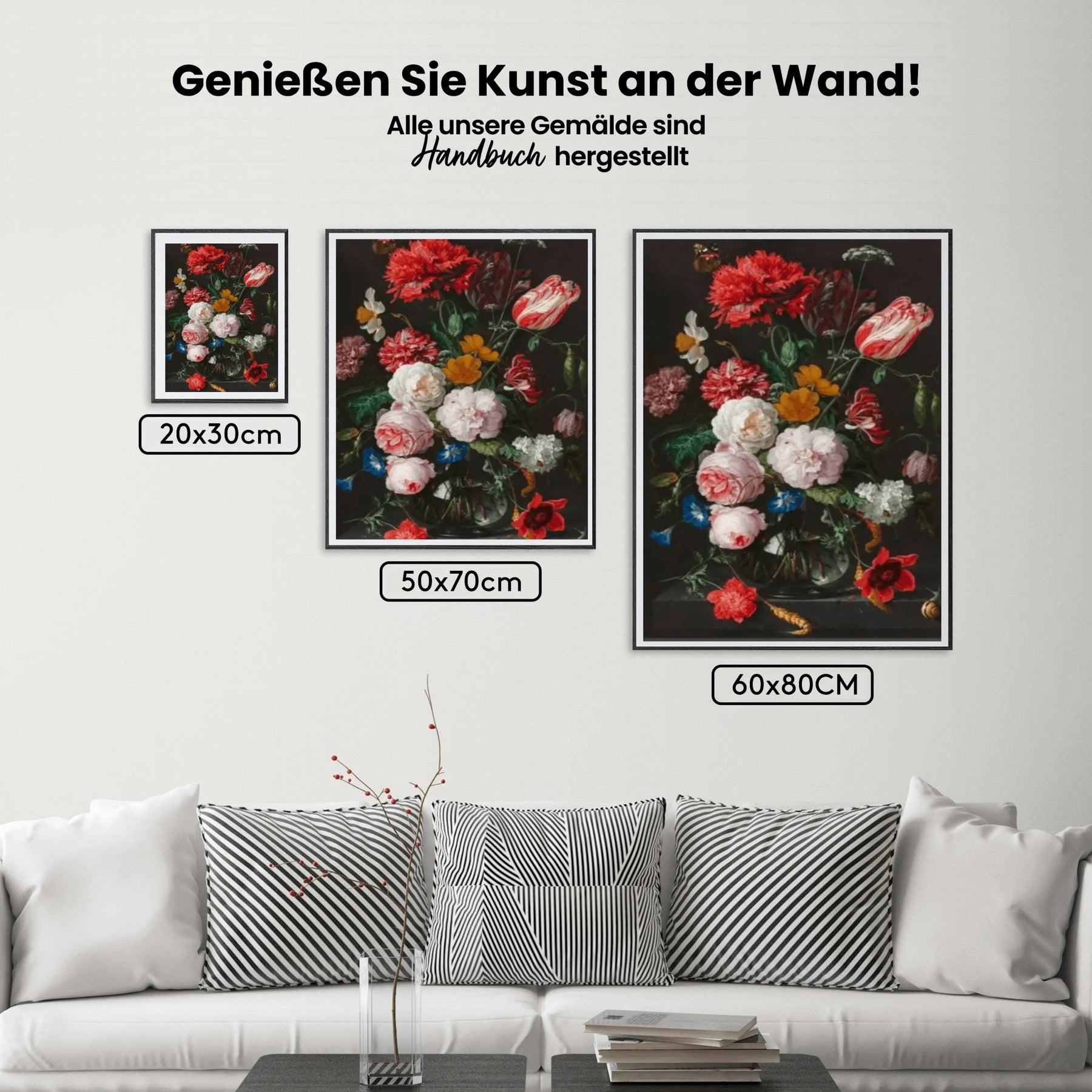 dipingere con i numeri – Fiori in vaso blu