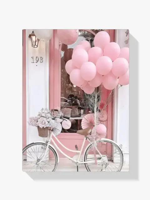 dipingere con i numeri - bici con fiori