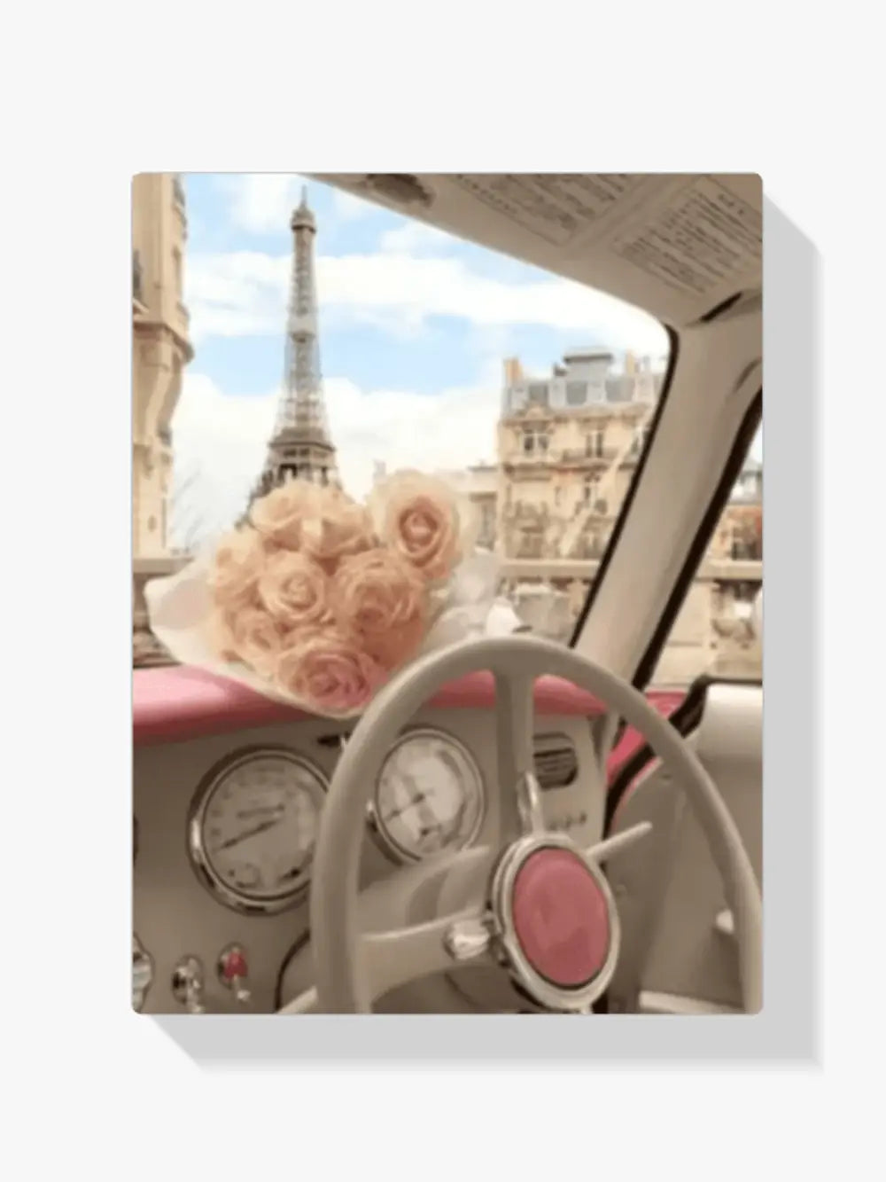 Dipingere con i numeri - Mazzo di fiori con auto (consigliato)
