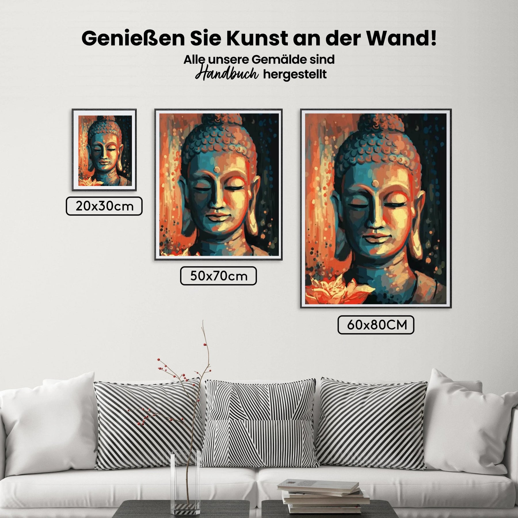 dipingere con i numeri – Buddha con fiore