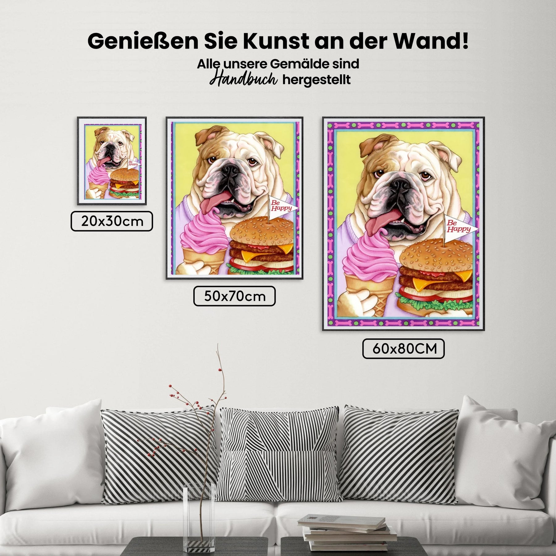 dipingere con i numeri – bulldog hamburger