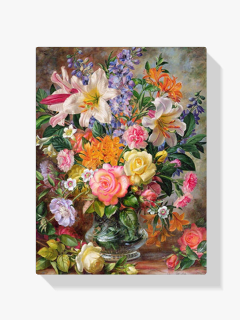 dipingere con i numeri - fiori colorati in vaso
