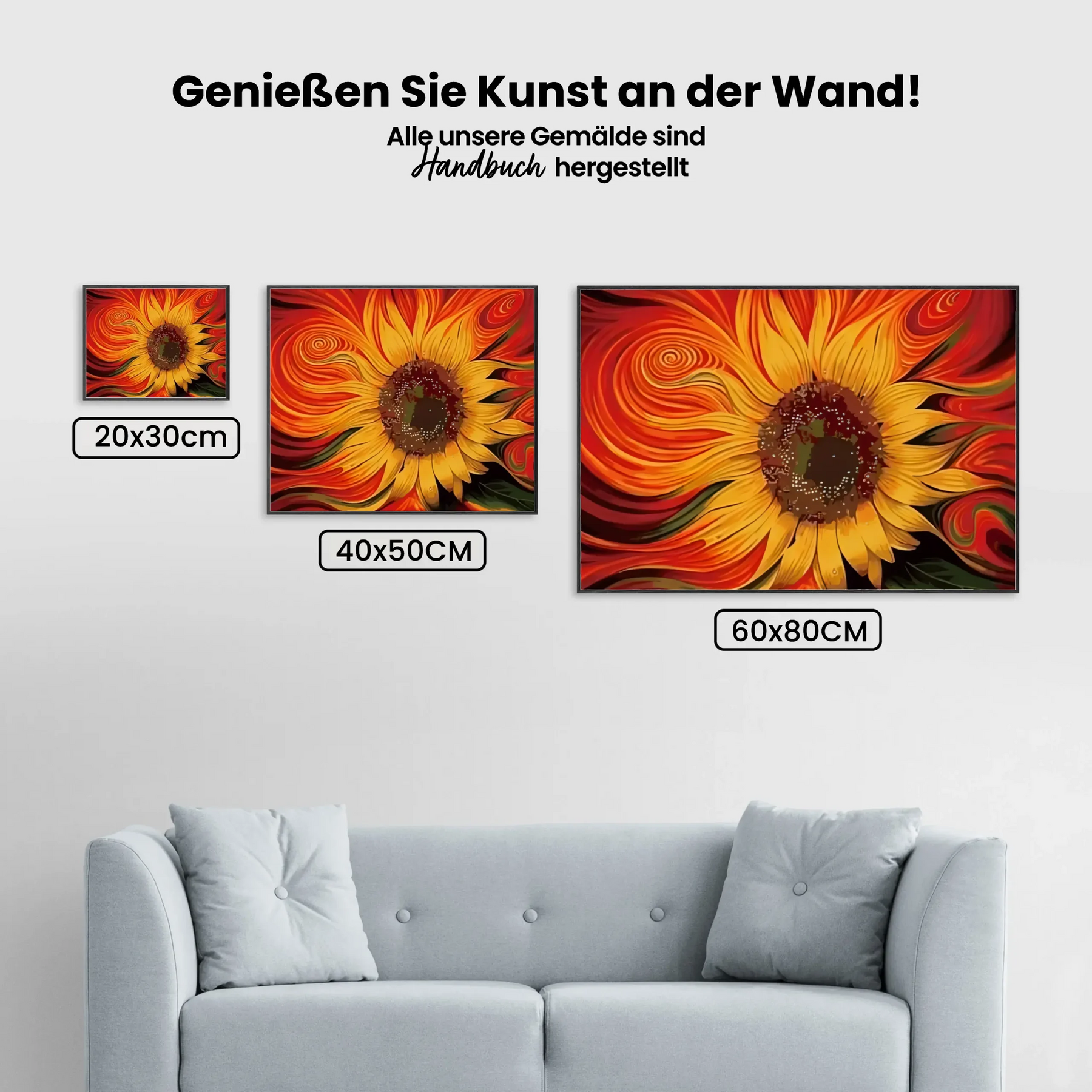 Dipingere con i numeri – Girasole colorato