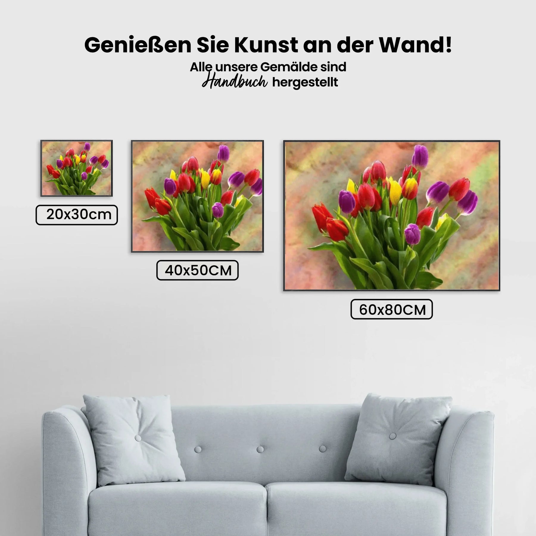 dipingere con i numeri – Tulipani colorati