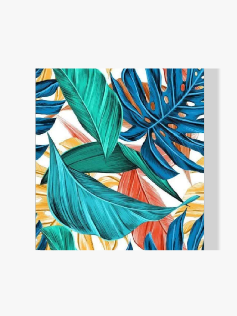 dipingere con i numeri - fiori tropicali colorati