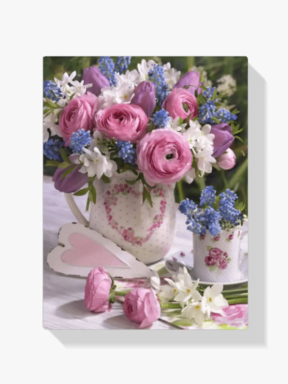 dipingere con i numeri - bouquet colorato