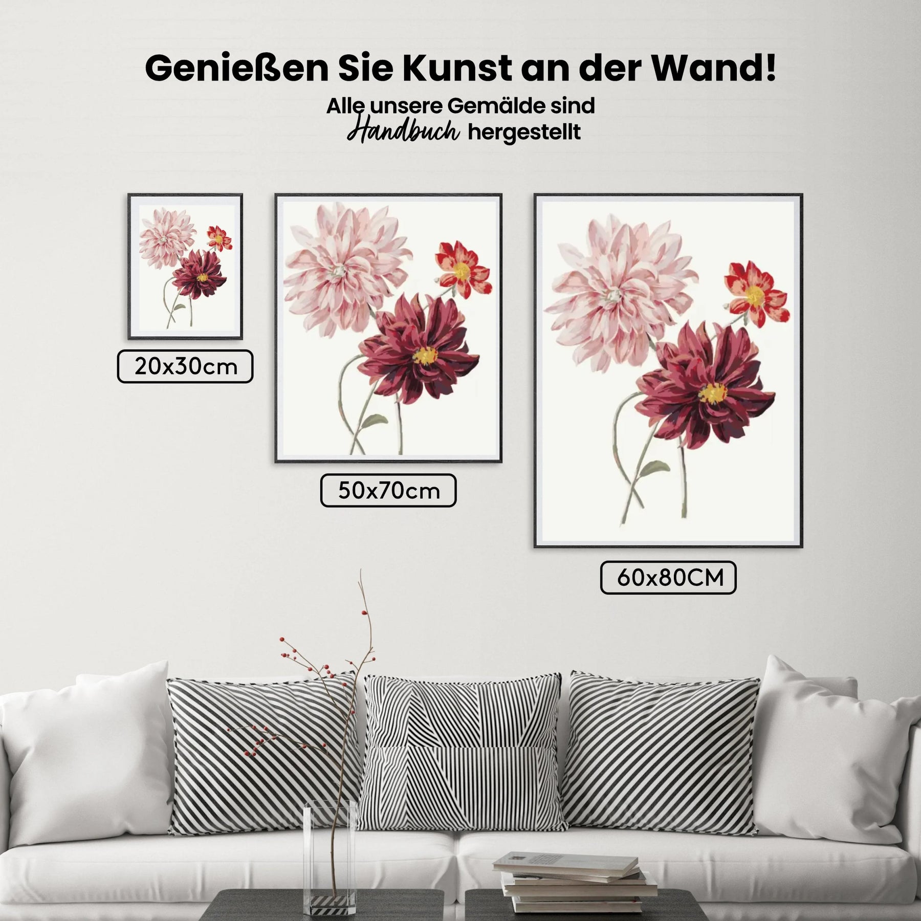 Malen nach Zahlen – Dahlien