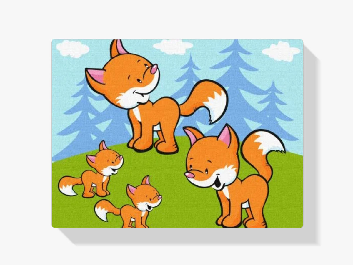 dipingere con i numeri - la famiglia rossa