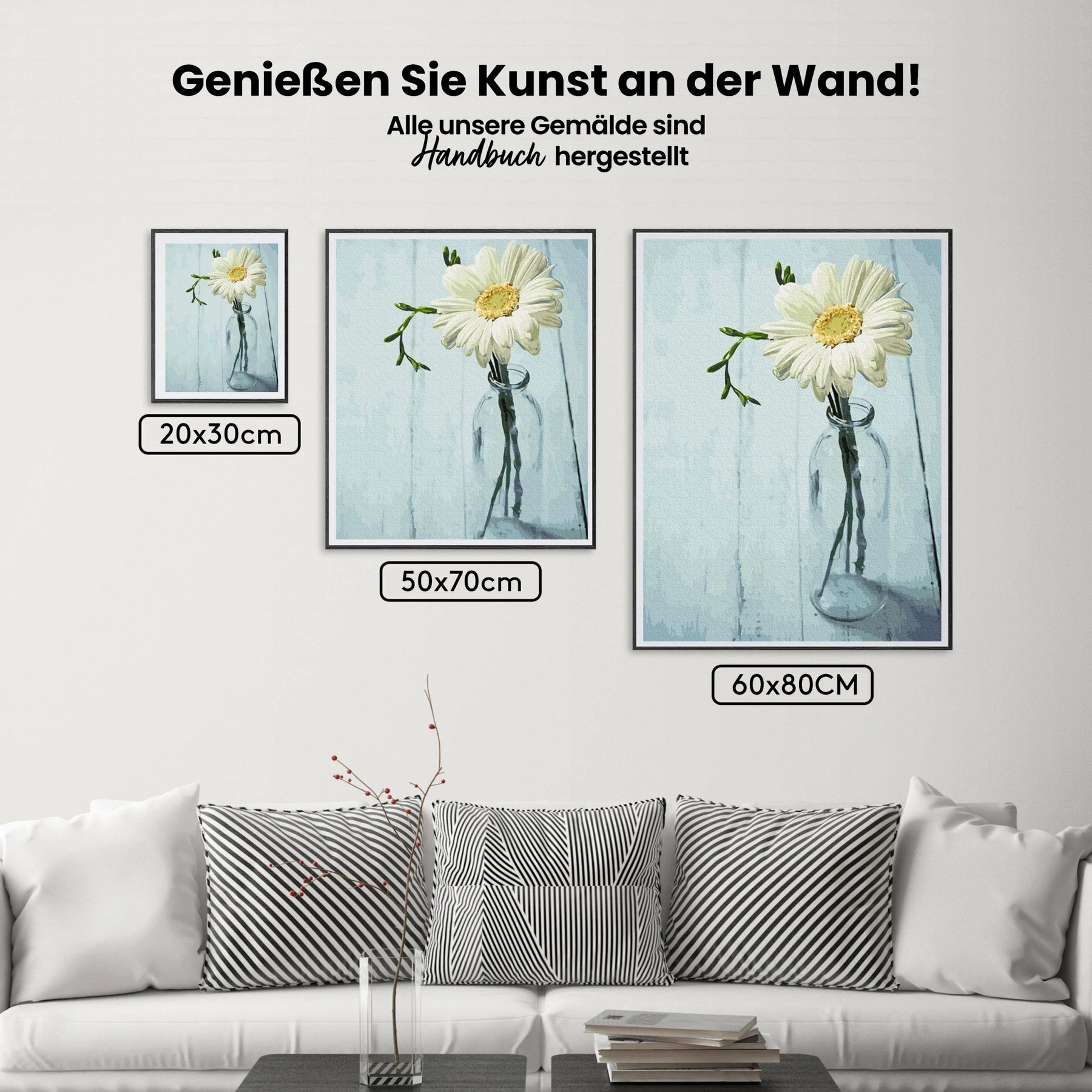Malen nach Zahlen – Einsame Blume