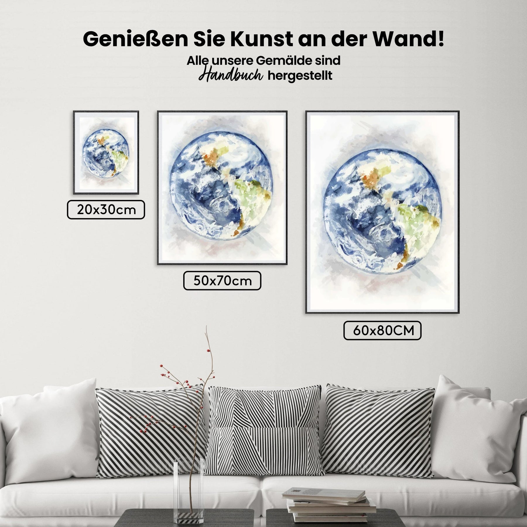 Malen nach Zahlen – Erde Aquarelle