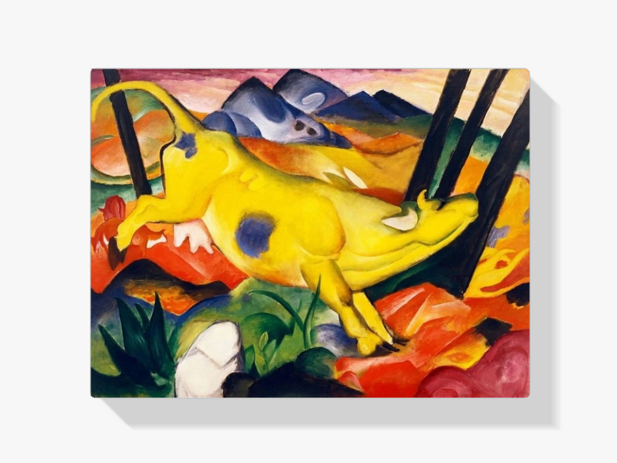 Dipingere con i numeri – Mucca gialla