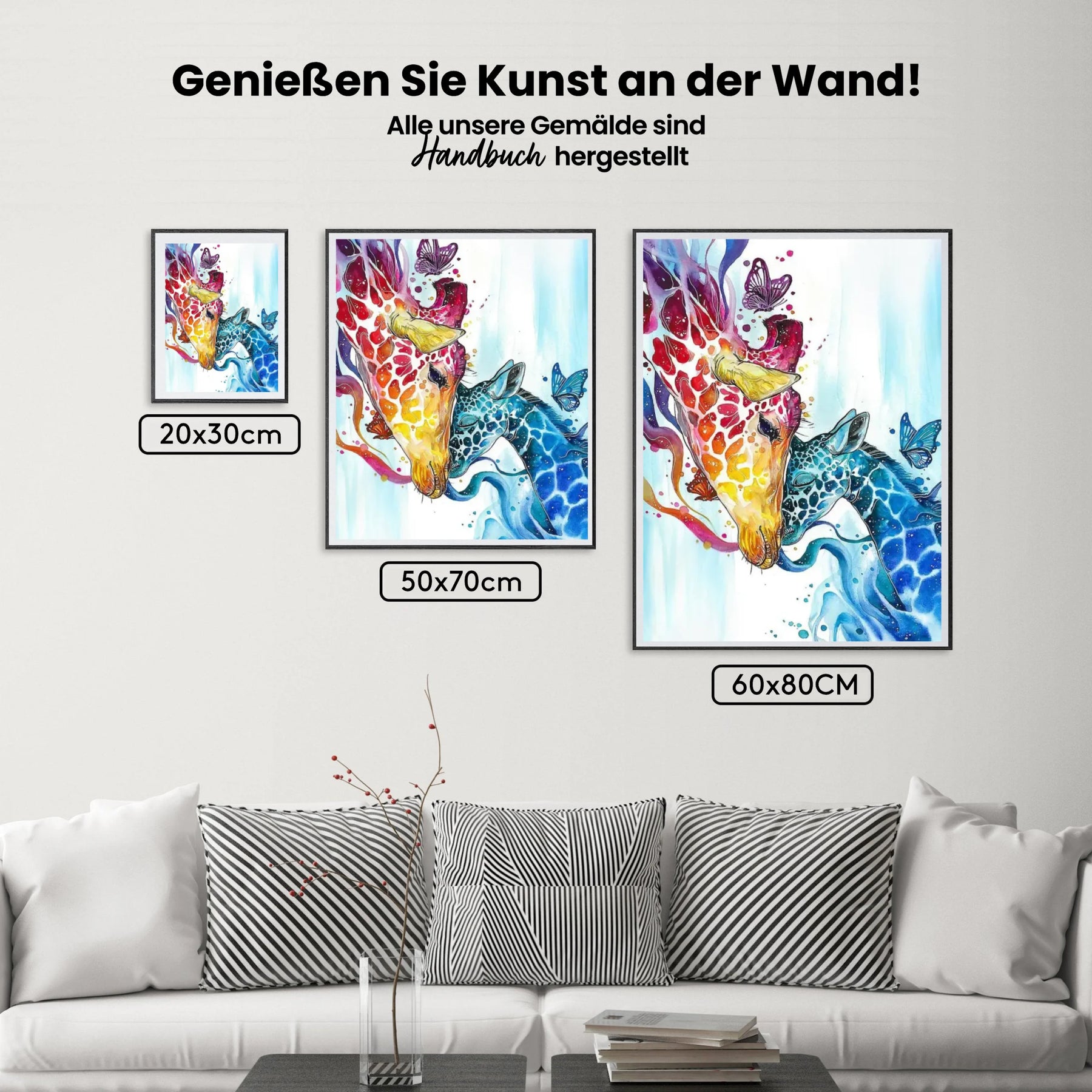 Malen nach Zahlen – Giraffe Mutterliebe